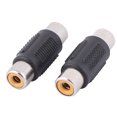 thumbnail image 1 of 2 Pcs Connecteurs RCA AV Femelle vers Femelle Adaptateurs de Haut-Parleur, 1 of 2