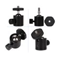 thumbnail image 2 of Adaptateur de Tête à Bille pour Trépied, Réglage d'Angle, Vis 1/4 Po pour Support de Micro d'Appareil Photo Reflex Numérique, 2 of 6