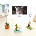 thumbnail image 2 of 50 Pcs Porte-Photos en Métal Porte-Places Porte-Cartes Clips Porte-Mémo Clips Verticaux Support de Pince Mémo Pince d'Affichage Photo pour Mariage Fête Rassemblements Bureau Bureau Pinces Photo, Argent, 2 of 8