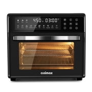 CUSIMAX 24QT Air Fryer Oven Combo, 13-in-1 Convection Toaster Oven with Rotisserie & Dehydrator, Large Countertop Oven with Touch Screen, 12 Accessories – Perfect for Baking, Roasting, Broiling