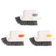 thumbnail image 1 of Becaristey Window Cleaning For Bathroom Tool Three In One Bathroom Brush Cleaning Cleaner And Handle Corners Bathroom Window grey, 1 of 6