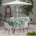 thumbnail image 2 of Vargottam Indoor/OutdoorTablecloth58x120 Inch Rectangle Tablecloth with Umbrella Hole and Zip- Waterproof PatioTableCloths- TableCovers for Backyard RectangularTable- Aquamarine2, 2 of 5