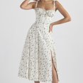 thumbnail image 2 of Robe Midi Bandage Femme Imprimé Floral Mode Sans Manches Vestidos, 2 of 7