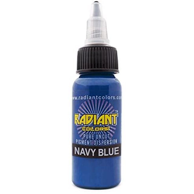 Radiant Colors Encre à Tatouage - Bleu Marine 1 Oz