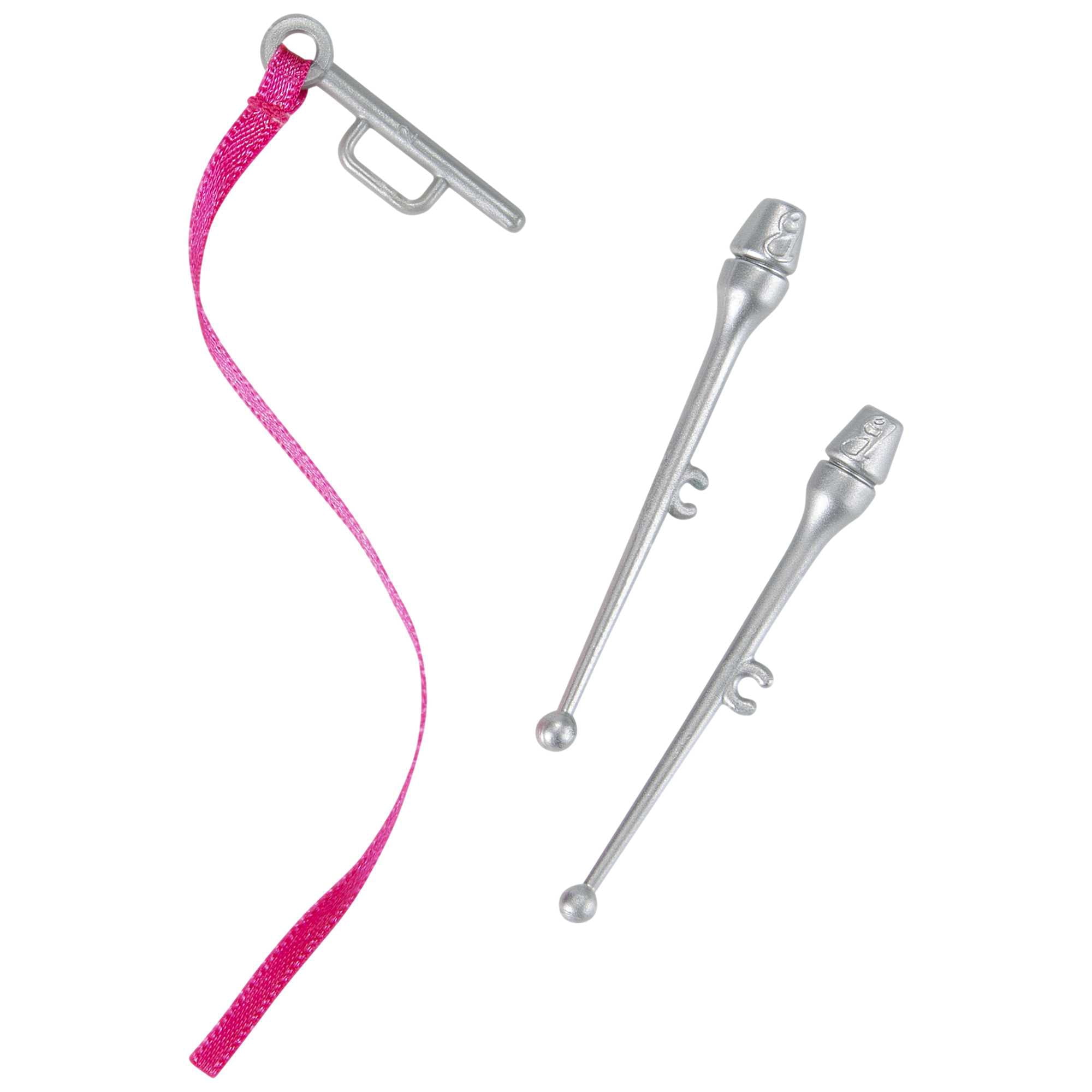 Barbie Poupée Gymnaste rythmique blonde, 30,40 cm, justaucorps