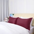 thumbnail image 2 of 2 Pcs Taies d'Oreiller Rouge Vin 1800 SERIES Microfibre King Oxford, 2 of 2