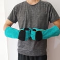 thumbnail image 4 of DOLITY Multi Function Pet Dog Cat Anti Bite Gloves Reinforced Leather 38cm Work Gloves Green, 4 of 8