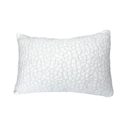 Shredded Foam Pillow Soft Support Cooling Design,Ergonomic Neck Support Pressure Relief Pillow,Breathable Removable Cover Washable Pillow,All Sleep Positions Comfortable Support Pillow