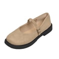 thumbnail image 1 of Flat Shoes for Women, Versatile Loafers with Buckle and Low-Cut Style, 1 of 9