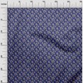 thumbnail image 3 of oneOone Polyester Spandex Bleu Indigo Tissu Floral Matière de Robe Tissu Imprimé Tissu au Mètre 56 Pouces de Large, 3 of 4