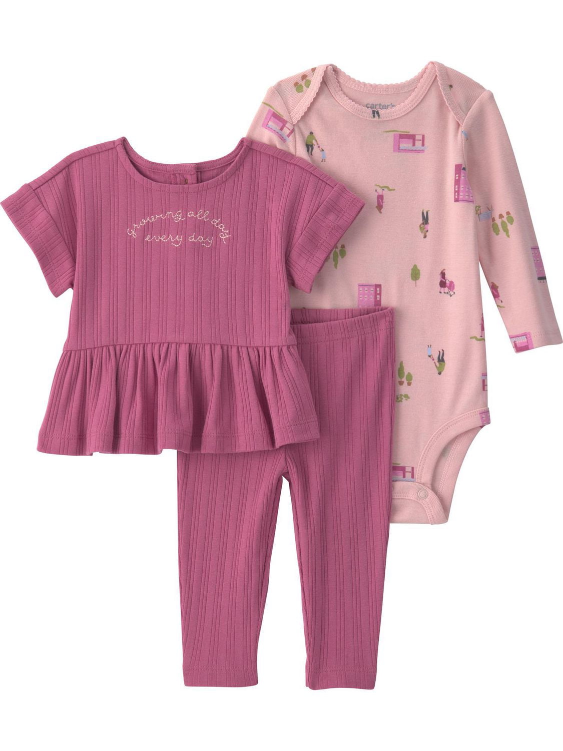 Ensemble pantalon 3 pièces Carter's Child of Mine pour bébé fille
