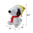 thumbnail image 4 of Snoopy 8.5 inch Plush, Wearing a Christmas Hat and Scarf, by Ruz, 4 of 4