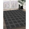 thumbnail image 3 of Ahgly Company Tapis Rond Lavable en Machine Intérieur Transitionnel Gris Carbone, 4 Pieds Rond, 3 of 7