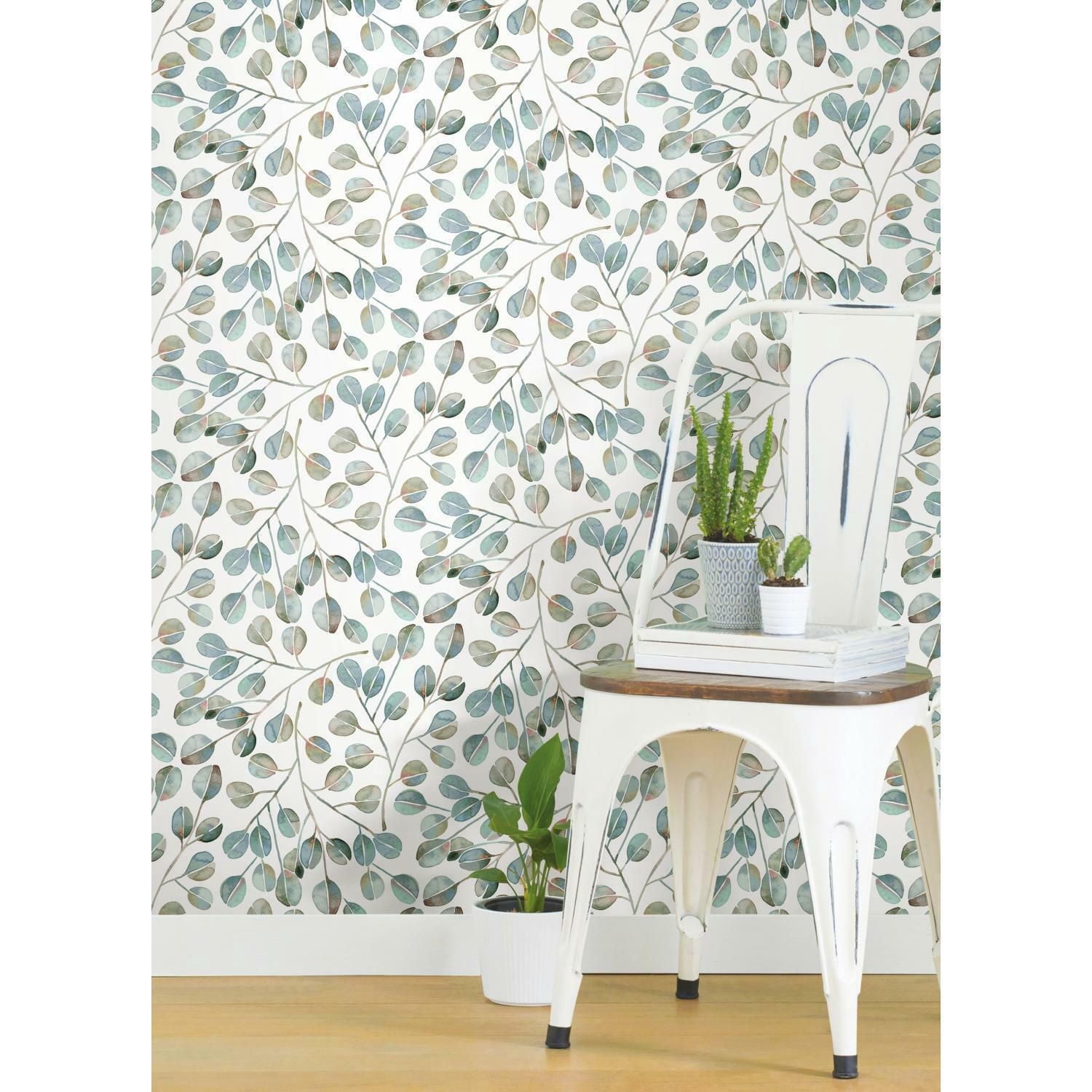 ROOMMATES PAPIER PEINT AUTO-ADHESIF CATCOQ EUCALYPTUS