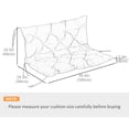 thumbnail image 3 of Outsunny Garden Bench Cushion with Backrest, Non-Slip 2 Seater Soft Pad, 3 of 10