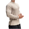 thumbnail image 4 of RXIRUCGD Pull Décontracté Mode pour Hommes Couleur Unie Manches Longues Col Rond, Vert, Taille : L, 4 of 4