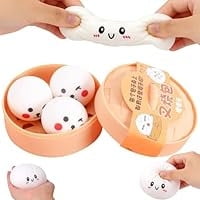 Lksixu Squishy Toy Jouets Boulettes Souples pour Adultes Mini Balles Sensorielles Anti-Stress en Forme Mignonnes Remplissage de Panier de Pâques pour Fêtes Jouets Anti-Stress Boîte Mystérieuse Cadeaux Jouet Anti-Stress Fidget