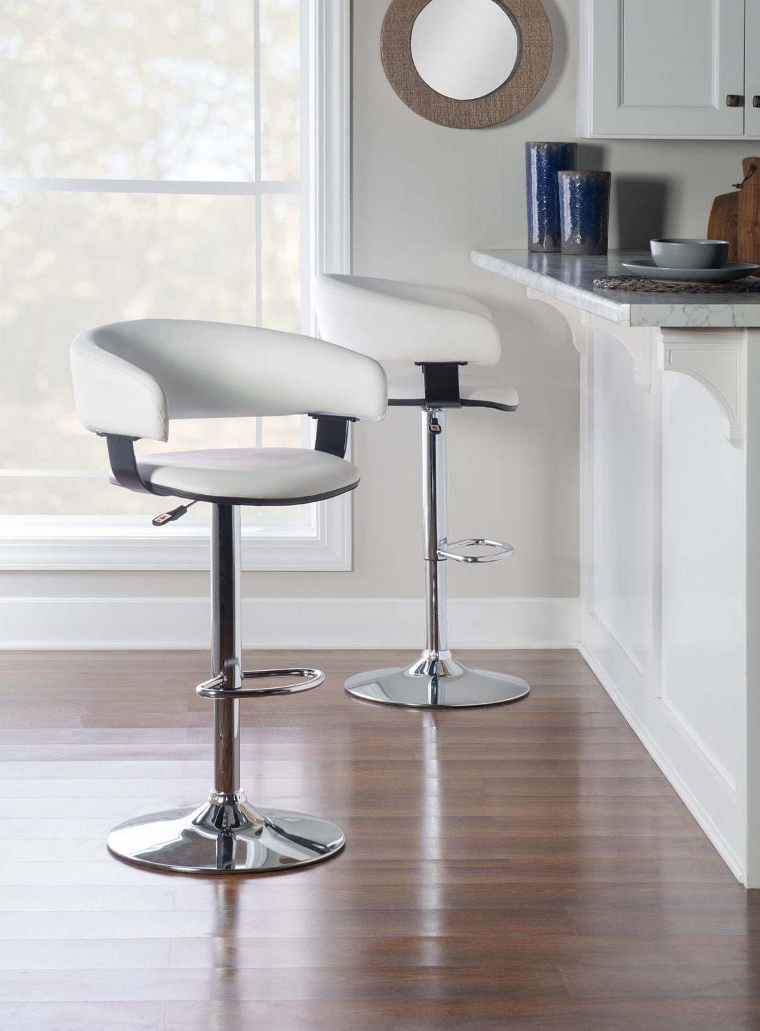 Tabouret Declan, Blanc