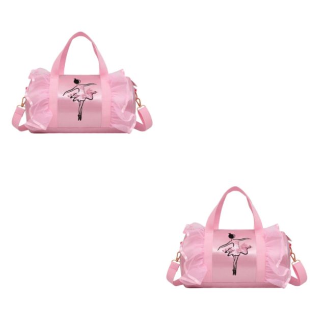 maskred Sac à Bandoulière Mode Portable et Confortable en Déplacement et Matériel Tête de Traction Lisse Rose long Fil 2Set