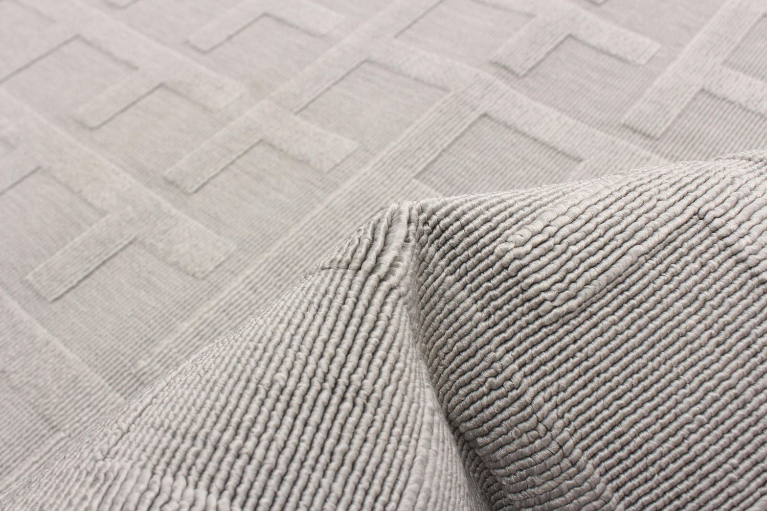 ECARPET Indoor/Outdoor for Balcony, Patio and Garden Villa Grey Rug