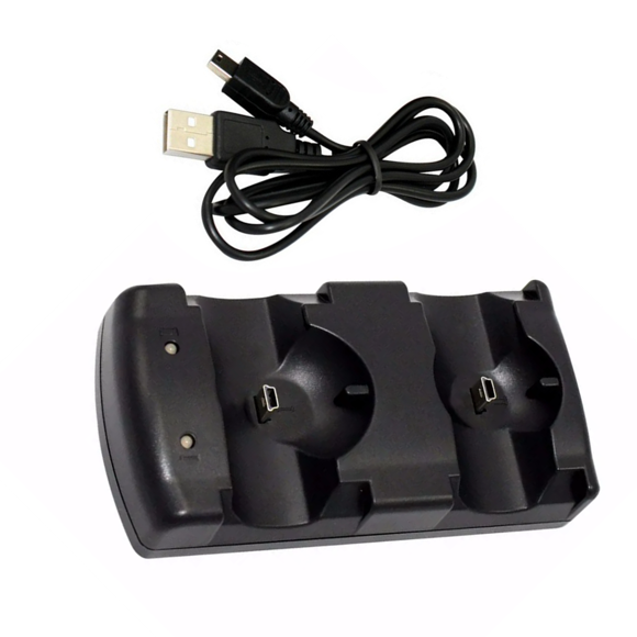 Convenient and Efficient Controller Dual Charger LED Charging Indicator, for PS3 Two Controllers