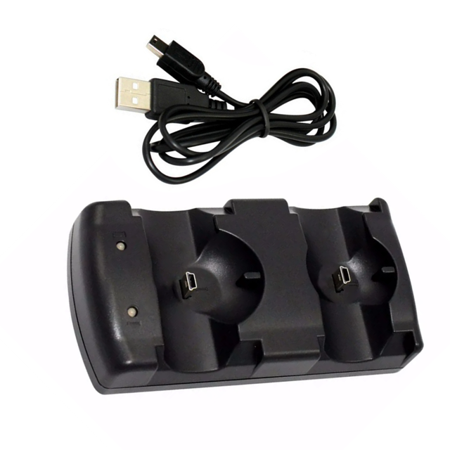 Convenient and Efficient Controller Dual Charger LED Charging Indicator, for PS3 Two Controllers