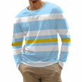 thumbnail image 3 of MesaSe Men Spring And Autumn Button  Neck Solid Color Blouse Long Sleeve Top Bottoming Shirt, 3 of 6