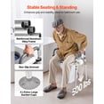 thumbnail image 2 of VEVOR Bedside Commode Chair 4-in-1 Raised Toilet Seat Adjustable Height 500 lbs, 2 of 9