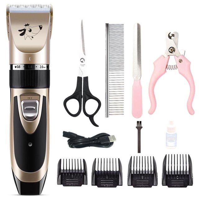 Maoww Tondeuse Électrique pour Poils d'Animaux, Rechargeable par USB, Trousse d'Outils de Toilettage pour Chiens