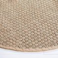 thumbnail image 3 of Safavieh NF114A-3R Tapis Rond en Fibre Naturelle, Naturel & Beige - 3 x 3 Pi., 3 of 5