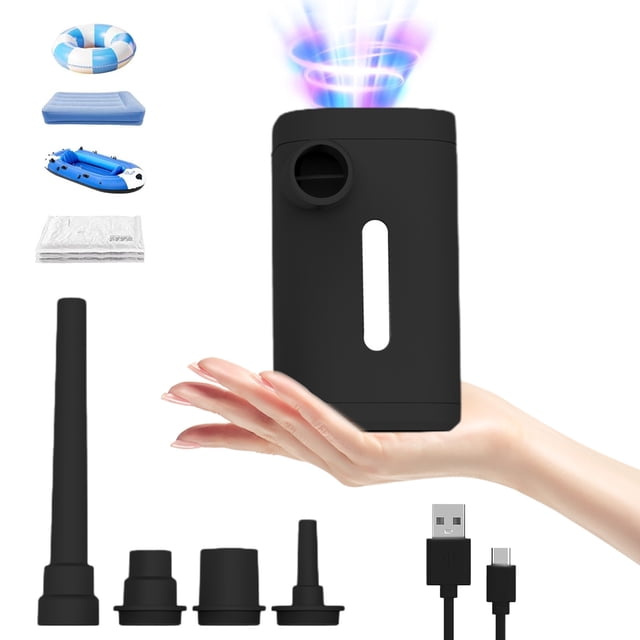 Suncoda Inflations Pump, Wireless Inflations Vacuum Pump Household Swimming Pool Inflations Outdoor Portable Car Inflations Pumping Charging Cleaning in One