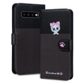 thumbnail image 1 of Compatible avec Samsung Galaxy S10 4G Étui Portefeuille Motif Animaux Mignons avec Fentes pour Cartes et Rabat, 1 of 5