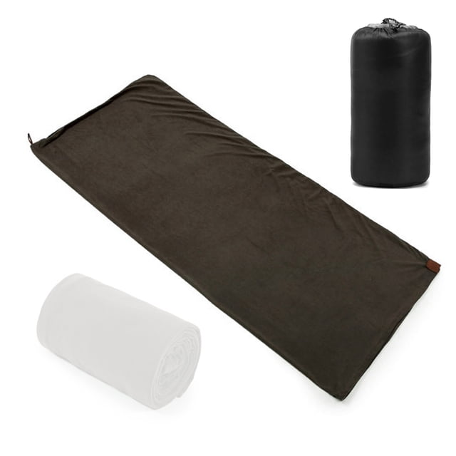 Sacs de Couchage d'Extérieur Sac de Couchage d'Urgence Portable Sac de Couchage en Molleton Léger pour Camping Voyage Randonnée