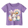 thumbnail image 4 of XDZJLR T-Shirt pour Tout-Petites Filles T-Shirt Enfants Pâques Graphique Coupe Ample Décontracté Manches Courtes Col Rond pour Garçons T-Shirts 12-13 Ans, 4 of 4