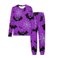 thumbnail image 3 of MKOSPLRT Pyjama d'Halloween pour Enfant 3-15 Ans Fantômes Citrouille Ensembles de Pyjama Chandails à Manches Longues Bas Resserré Pantalons de Jogging Pjs pour l'Automne et l'Hiver, 3 of 6