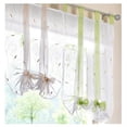 thumbnail image 3 of Store Romain avec Ruban Brodé Rideaux Romains Voilage Transparent à Pattes Rideau, Polyester, Baie, LxH (Blanc,100*140cm), 3 of 3