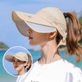 thumbnail image 2 of Women‘s Sun Visor Wide Elastic Golf Sun Hat Breathable Sweat Absorbent Cap, 2 of 4