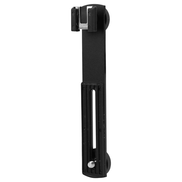 Accessoire d'Équipement Photographique de Support de Crossbar de Tête Double de Flash Externe d'Alliage d'Aluminium