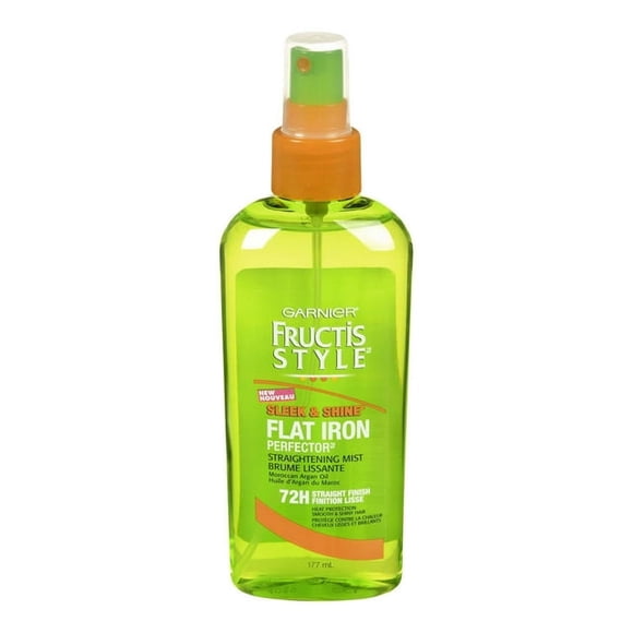 Garnier Fructis Style Sleek & Shine Flat Iron Perfector Straightening Mist, 177 ML, 177 ML