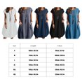 thumbnail image 3 of serony Robe Polyester Femme Sans Manches Ample Pull Décontracté Remplacement Vêtements Adolescent Bureau Respirant Mode Robes Filles Vêtements Blanc L, 3 of 5