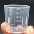 thumbnail image 1 of 30ml Plastic Liquid Measuring Cups - Mini Clear Kitchen Medicine Cups Transparent Labs Graduated Beakers Baking Cooking Home Lab Measure Tool (10 Packs,1oz,Transparent) 10 Pcs, 1 of 5