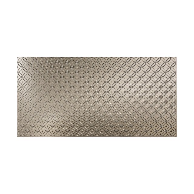 FASÄDE Easy Installation Rings Brushed Nickel Wall Panel (4' x 8' Panel)