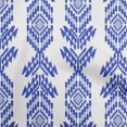 thumbnail image 1 of oneOone Tissu Polyester Spandex Bleu Matériau de Robe Aztech Tissu Imprimé Tissu au Mètre 56 Pouces de Large, 1 of 4