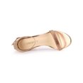 thumbnail image 4 of BLISSFUL STEP Women's Sandals Rhinestone Chunky Heel Ankle Strap Open Toe Party Shoes Rose Gold 5.5, 4 of 8