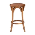 thumbnail image 4 of Tabouret de Comptoir Sans Dossier Whit Avec Assise en Rotin, Noyer, 4 of 6
