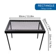 thumbnail image 2 of Foldable Steel Camping Table with Storage Bag - Lightweight Portable Rectangle/Triangle Outdoor Picnic Beach BBQ Travel Table, Sturdy Construction, Compact Folding Design for Easy Carrying & Storage, 2 of 6