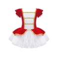thumbnail image 1 of iiniim Enfants Filles Manches à Volants Robe Tutu de Ballet Justaucorps Halloween Noël Costumes de Danse Robe Rouge 6, 1 of 7