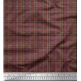thumbnail image 1 of Soimoi Rayon Fabric Plaid Check Print Sewing Fabric Yard 56 Inch Wide, 1 of 3
