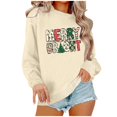 thumbnail image 1 of Pisexur Sweat-Shirt de Noël Décontracté à Manches Longues Col Rond pour Femmes, Chandail Ample et Confortable, Imprimé Mode Festival Automne, 1 of 4