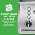 thumbnail image 2 of Hamilton Beach 4 Slice Toaster with Extra-Wide Slots, Bagel Setting, Toast Boost, Slide-Out Crumb Tray, Auto-Shutoff & Cancel Button, Stainless Steel (24798), 2 of 9